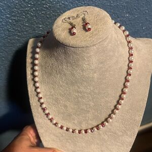 ✨Pearl/Bead/Earrings Necklace Set✨